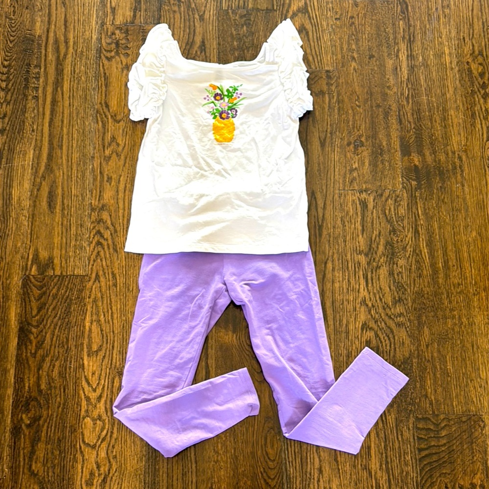 Janie and Jack pineapple top and Crewcuts pants